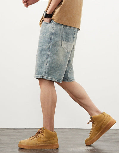 Denim-Shorts für Männer im geraden Stil - Tomás