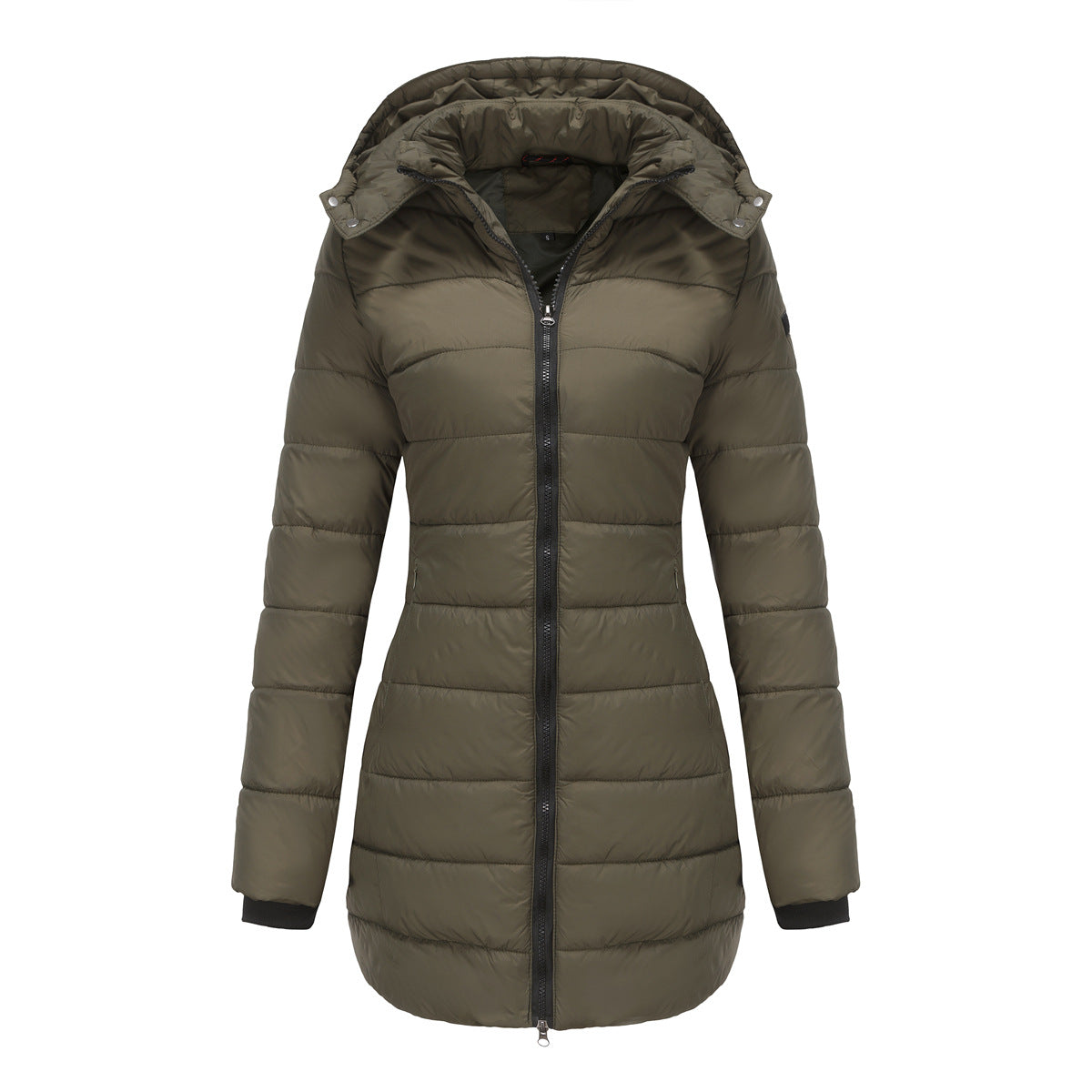 Lange Damenjacke mit Kapuze - Naelle