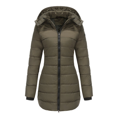 Lange Damenjacke mit Kapuze - Naelle