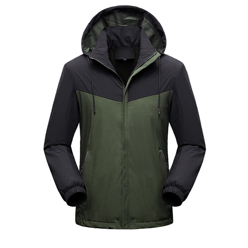 Wasserdichte Herren-Sportjacke mit verstellbarer Kapuze - Damian