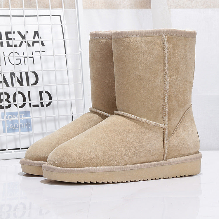 Damen-Winterstiefel aus Wildleder mit warmem Innenfutter - Thalia