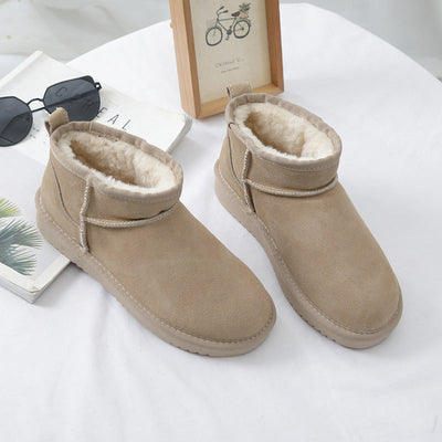 Damen-Winterstiefeletten aus Wildleder mit Innenfutter - Sophia