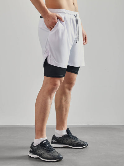 Evolution 2-in-1 Mesh Shorts mit Innenfutter