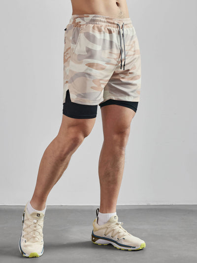 Evolution 2-in-1 Mesh Shorts mit Innenfutter