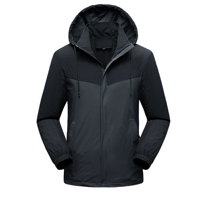 Wasserdichte Herren-Sportjacke mit verstellbarer Kapuze - Damian