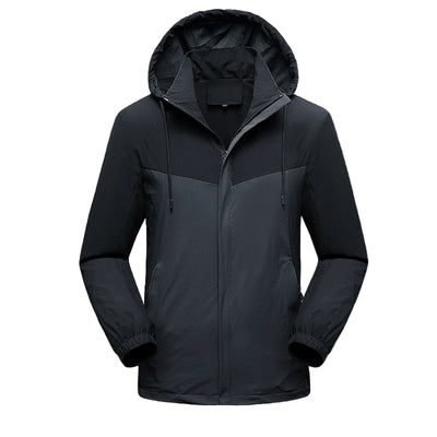 Wasserdichte Herren-Sportjacke mit verstellbarer Kapuze - Damian