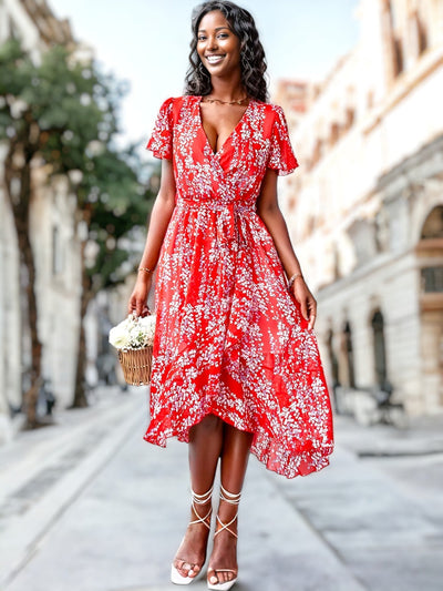 Kaly - Kleid mit böhmischem Blumendruck