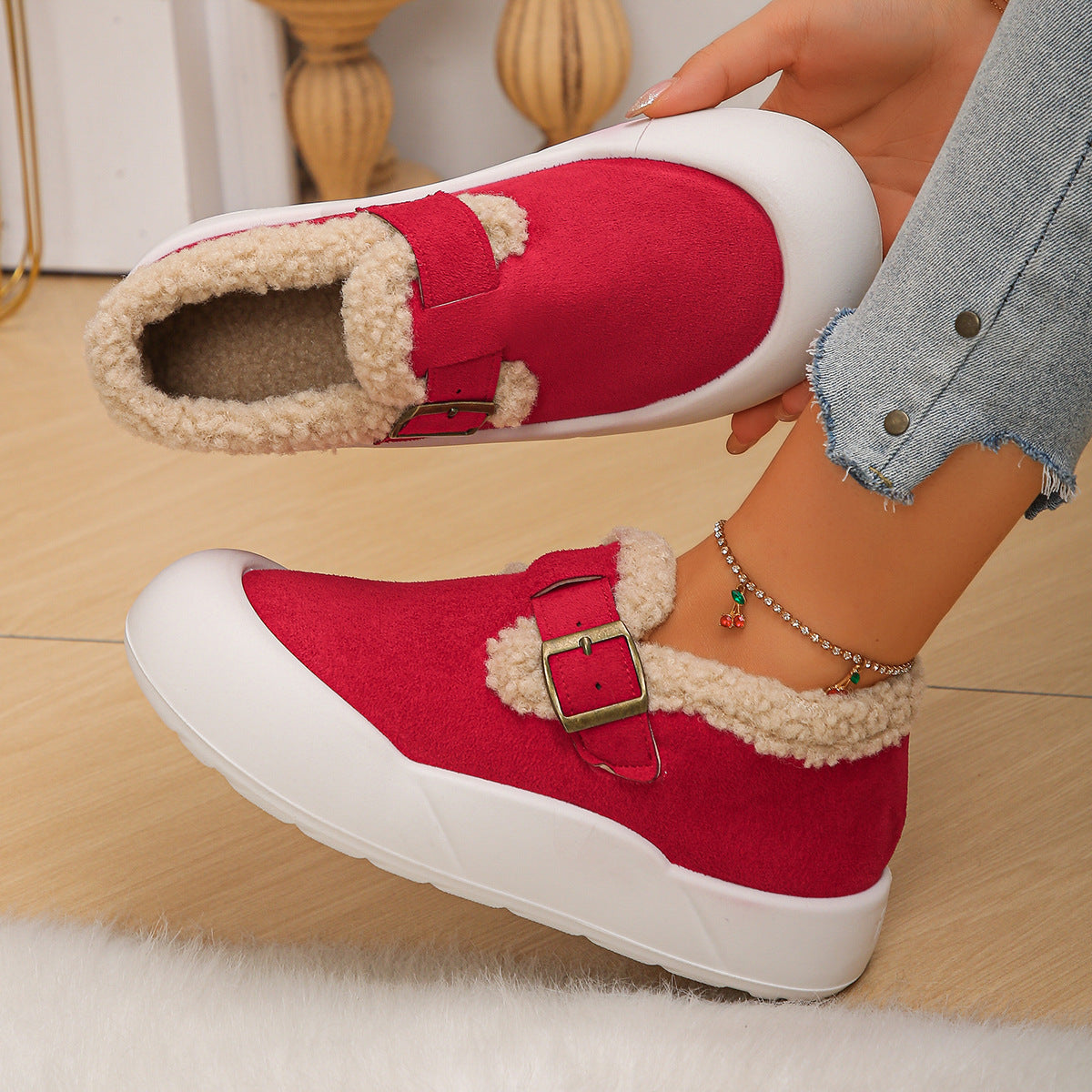 Damen Winterclogs mit verstärkter Spitze und Schnalle - Renate