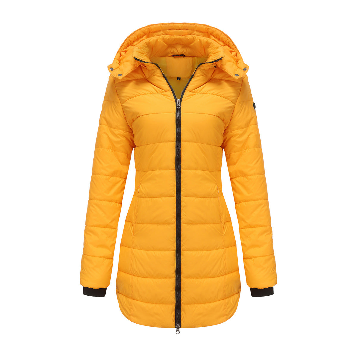Lange Damenjacke mit Kapuze - Naelle