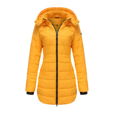 Lange Damenjacke mit Kapuze - Naelle
