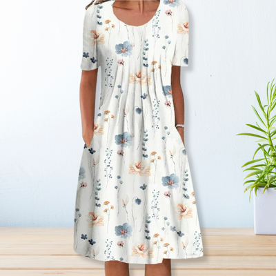 JEANNA - Lässiges Plisseekleid