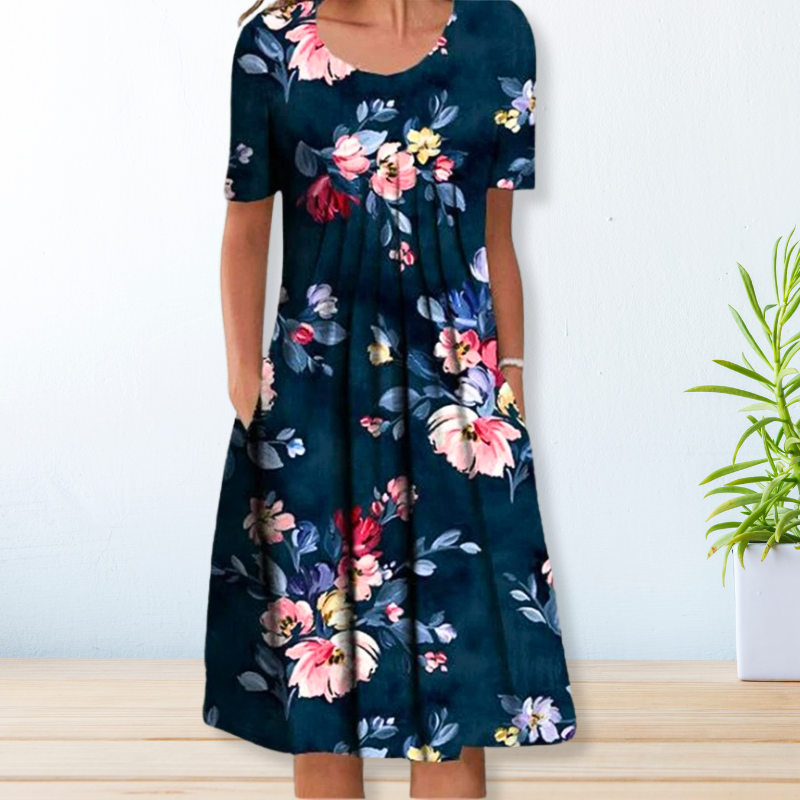 JEANNA - Lässiges Plisseekleid