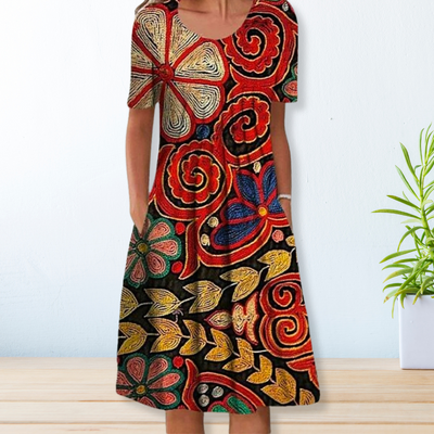JEANNA - Lässiges Plisseekleid