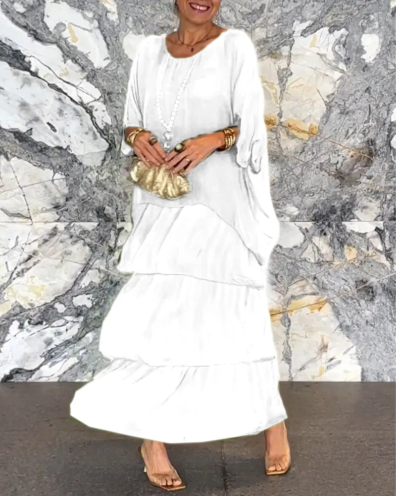 Alya - Langes, lockeres Kleid