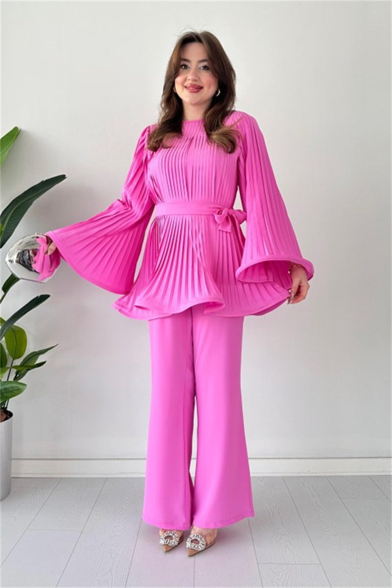 Elenor - Elegantes Damen-Sommer-Set Oberteil + Hose