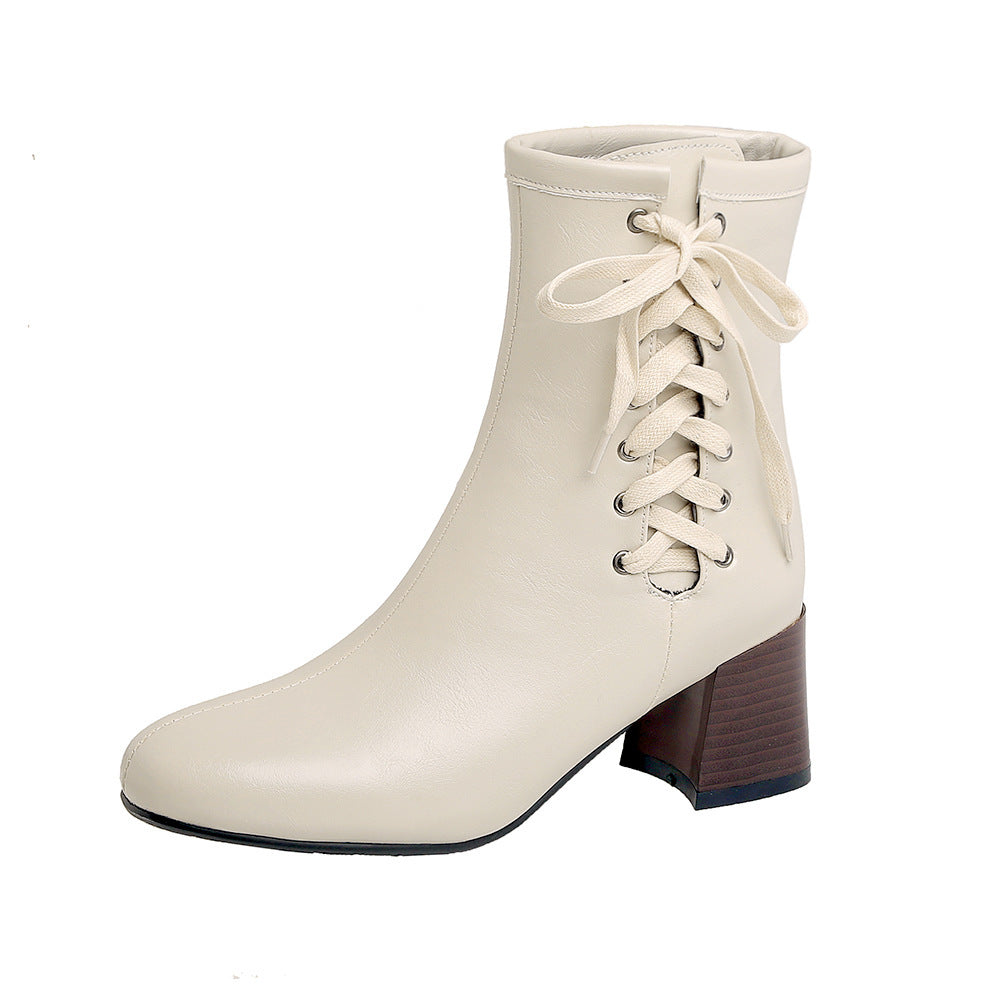 Vintage-Schnürstiefeletten - Nova
