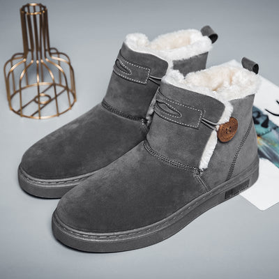 Herren-Winterstiefel aus Wildleder mit warmem Futter - Danny
