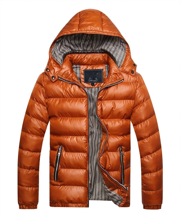 Herren-Steppjacke mit glänzender Oberfläche - Maden
