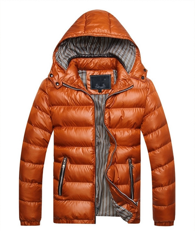 Herren-Steppjacke mit glänzender Oberfläche - Maden