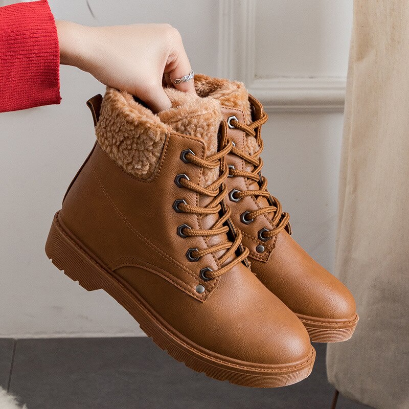 Damen Freizeitstiefel mit Warmfutter und Schnürsenkeln - Selene