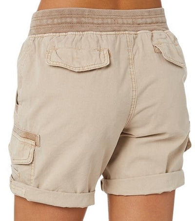 Lässige lockere Damen-Shorts mit hoher Taille