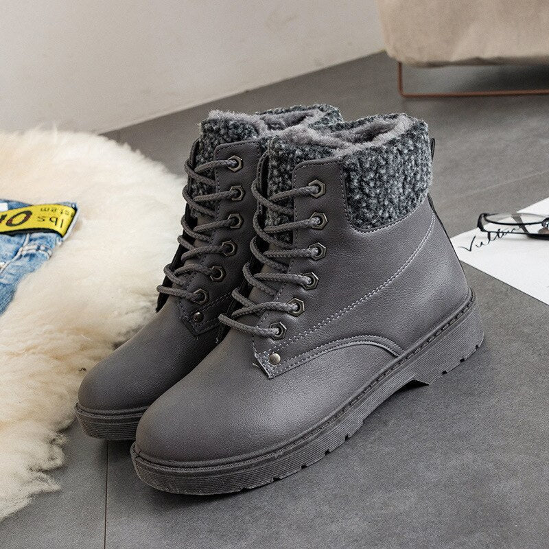 Damen Freizeitstiefel mit Warmfutter und Schnürsenkeln - Selene