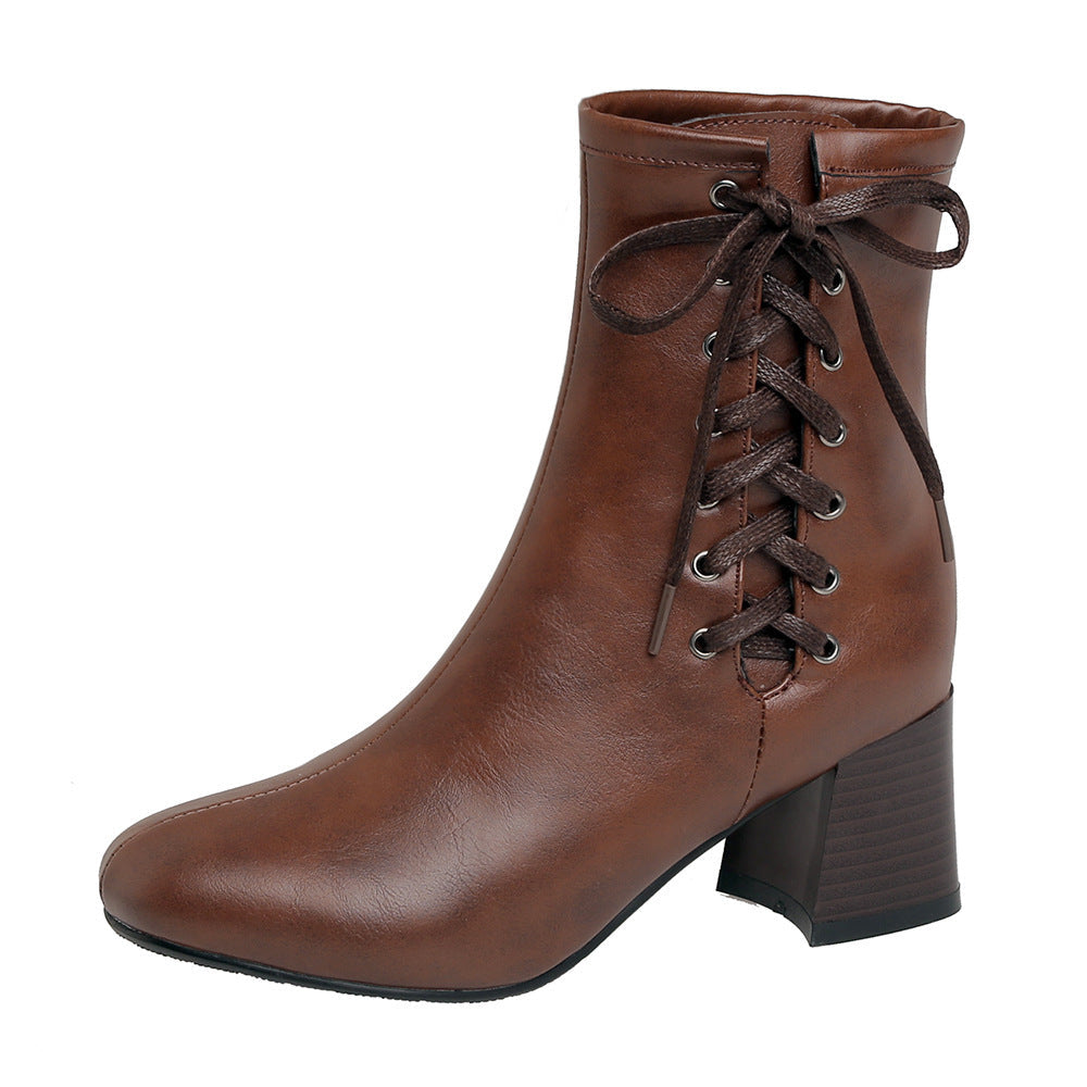 Vintage-Schnürstiefeletten - Nova
