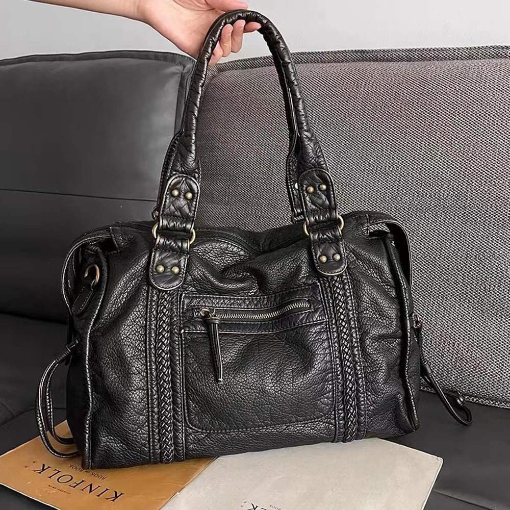 Jeoara - Tote Tasche aus Vintage-Leder