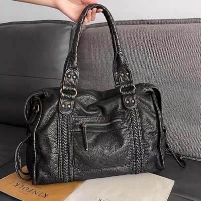 Jeoara - Tote Tasche aus Vintage-Leder