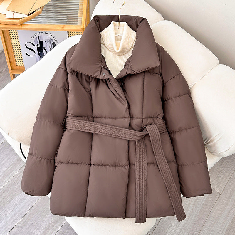 Modischer Damen Wintermantel mit verstellbarem Gürtel - Freja