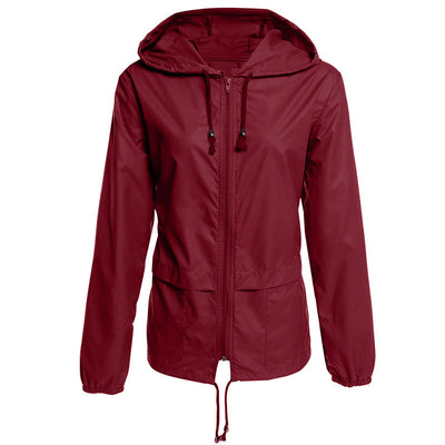 Leichte wasserdichte Jacke mit Kapuze - Elarat
