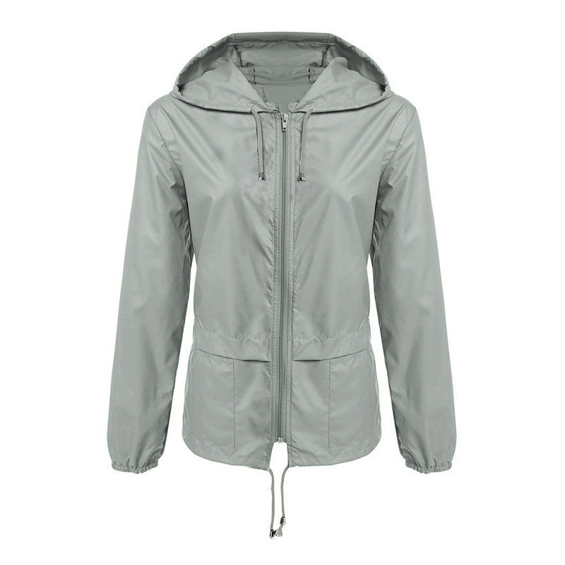 Leichte wasserdichte Jacke mit Kapuze - Elarat