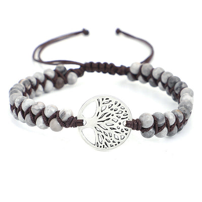 Yoga-Armband mit gewebtem Lebensbaum-Charme