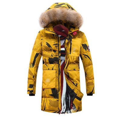 Gesteppter Herren-Parka mit Camouflage-Aufdruck - Leonard
