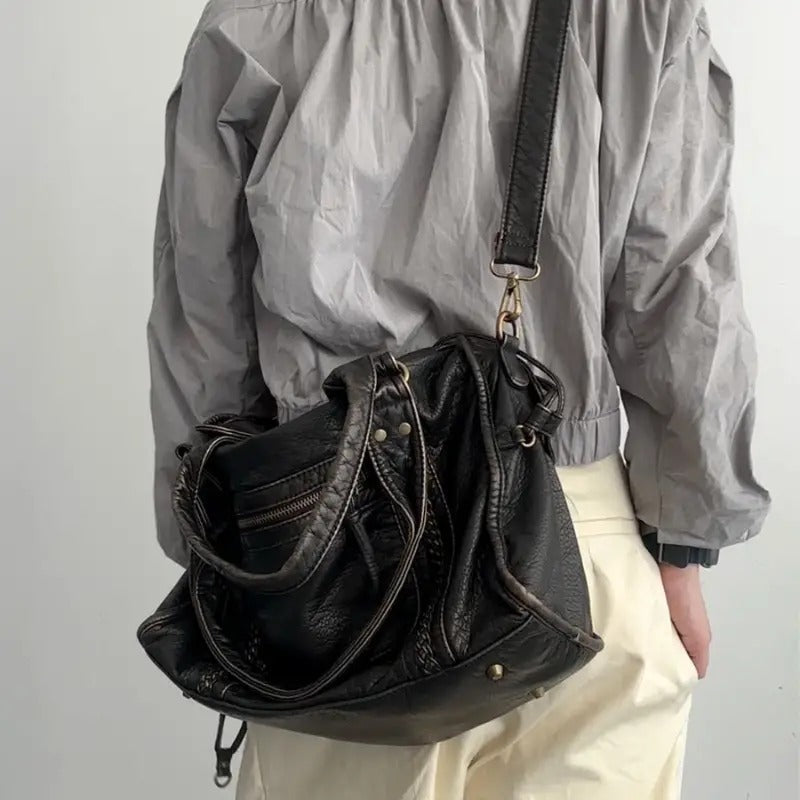 Jeoara - Tote Tasche aus Vintage-Leder