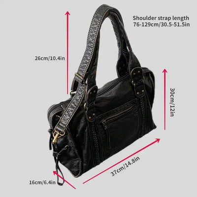 Jeoara - Tote Tasche aus Vintage-Leder