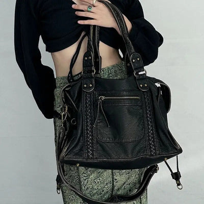 Jeoara - Tote Tasche aus Vintage-Leder