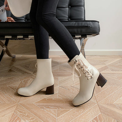 Vintage-Schnürstiefeletten - Nova