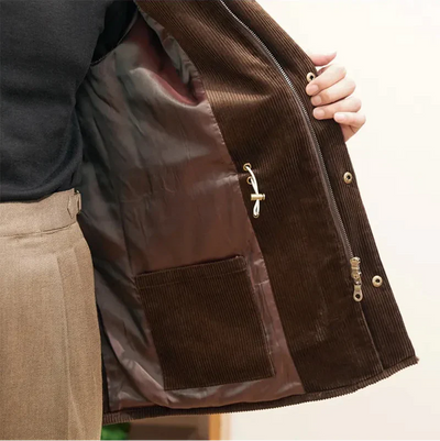 Luxuriöse Cordjacke für Herren im Herbststil - Robinson