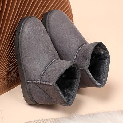 Damen Winterstiefel aus Wildleder mit Pelzfutter - Lety