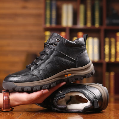 Herren-Lederstiefel mit warmem Futter und strapazierfähiger Sohle - Ian