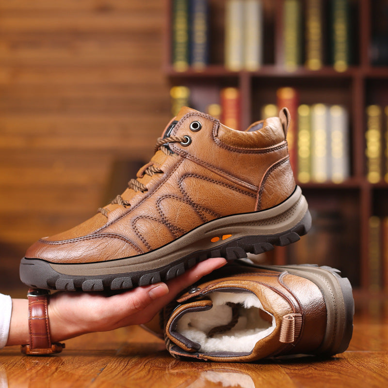 Herren-Lederstiefel mit warmem Futter und strapazierfähiger Sohle - Ian
