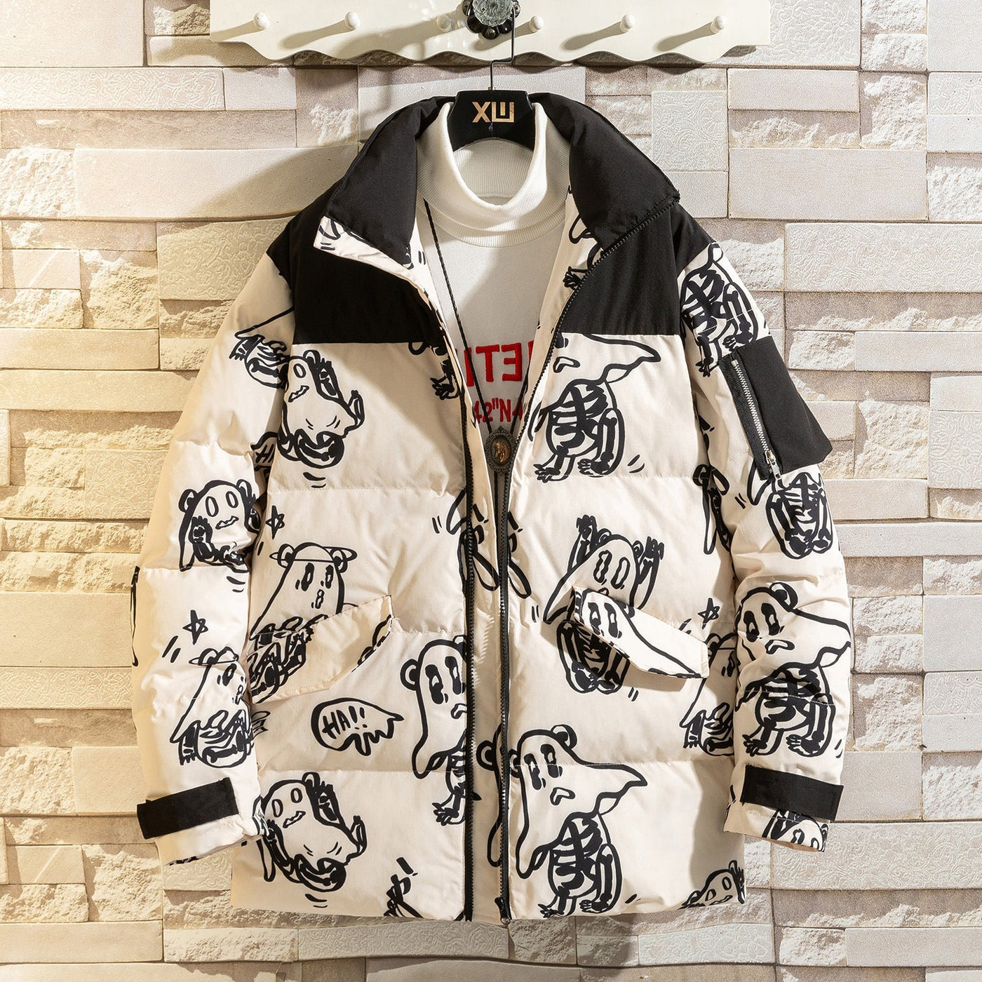 Bedruckte Steppjacke - Mauro