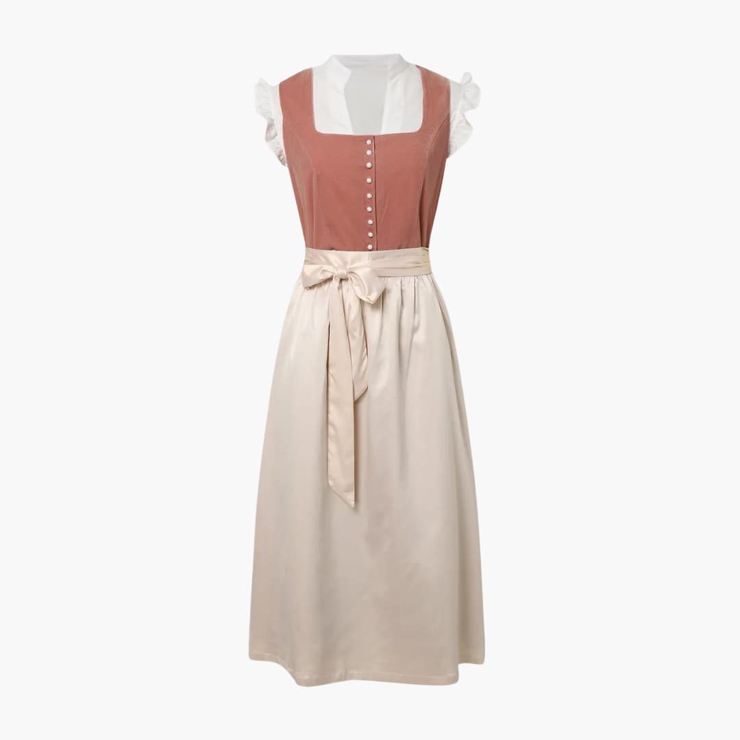 Midi Dirndlkleid mit Schürze für Damen - Remy