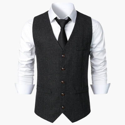 Herren Herringbone Trachtenweste - Robert
