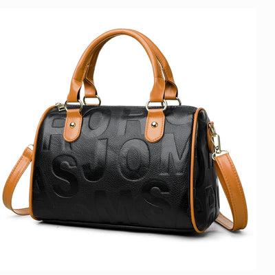 Damenhandtasche aus geprägtem Kunstleder - Yanelis