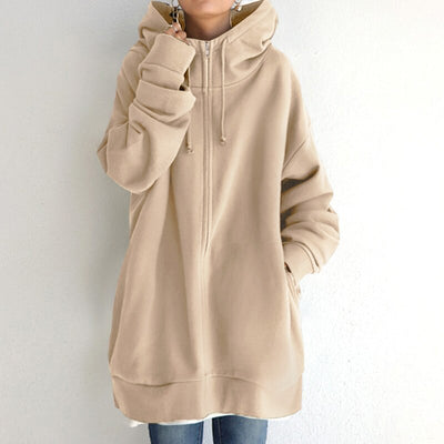 CASSANDRA - Kuscheliger Winter Pullover Hoodie in Übergröße
