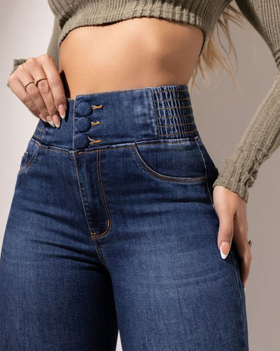 Birgit - Trendige Stretch-Denim-Hose
