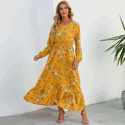 Petra - Modisches Blumenkleid mit Rundhalsausschnitt