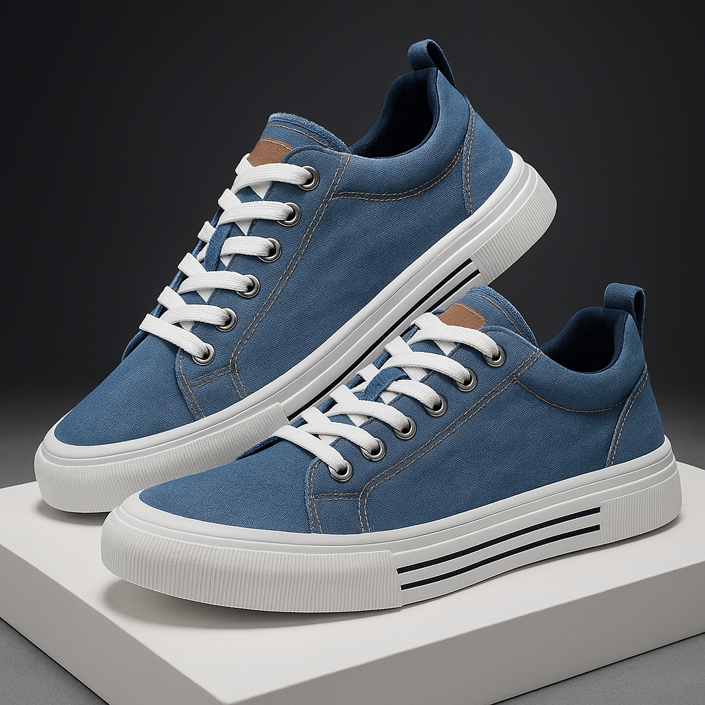 Low-Top Denim-Schuh - Delap